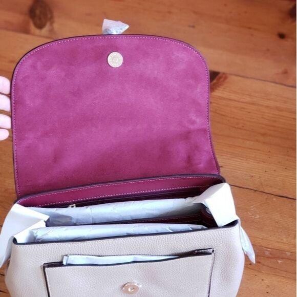 COACH Remi Whipstitch Daisy Embellished Leather Crossbody Shoulder Handbag - Picture 14 of 15